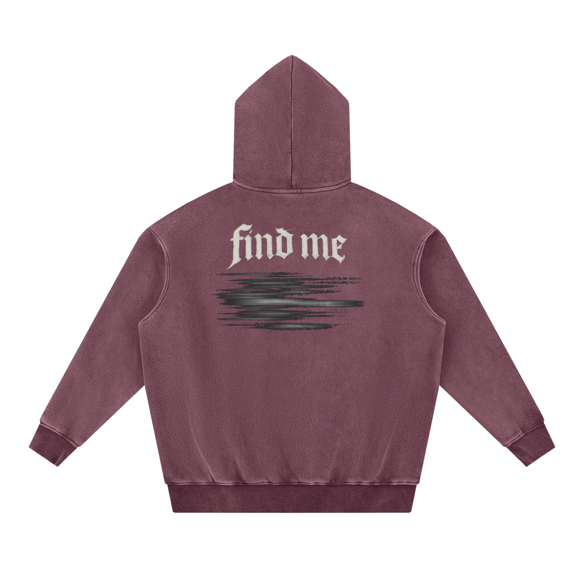 Snow Wash Fleece Oversize Hoodie